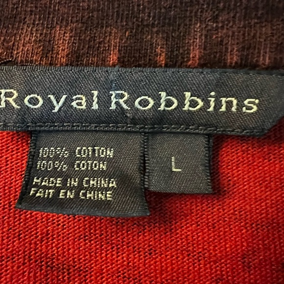 Royal Robbins Men’s Black Red Casual Button Down Shirt Size Large - Picture 3 of 8
